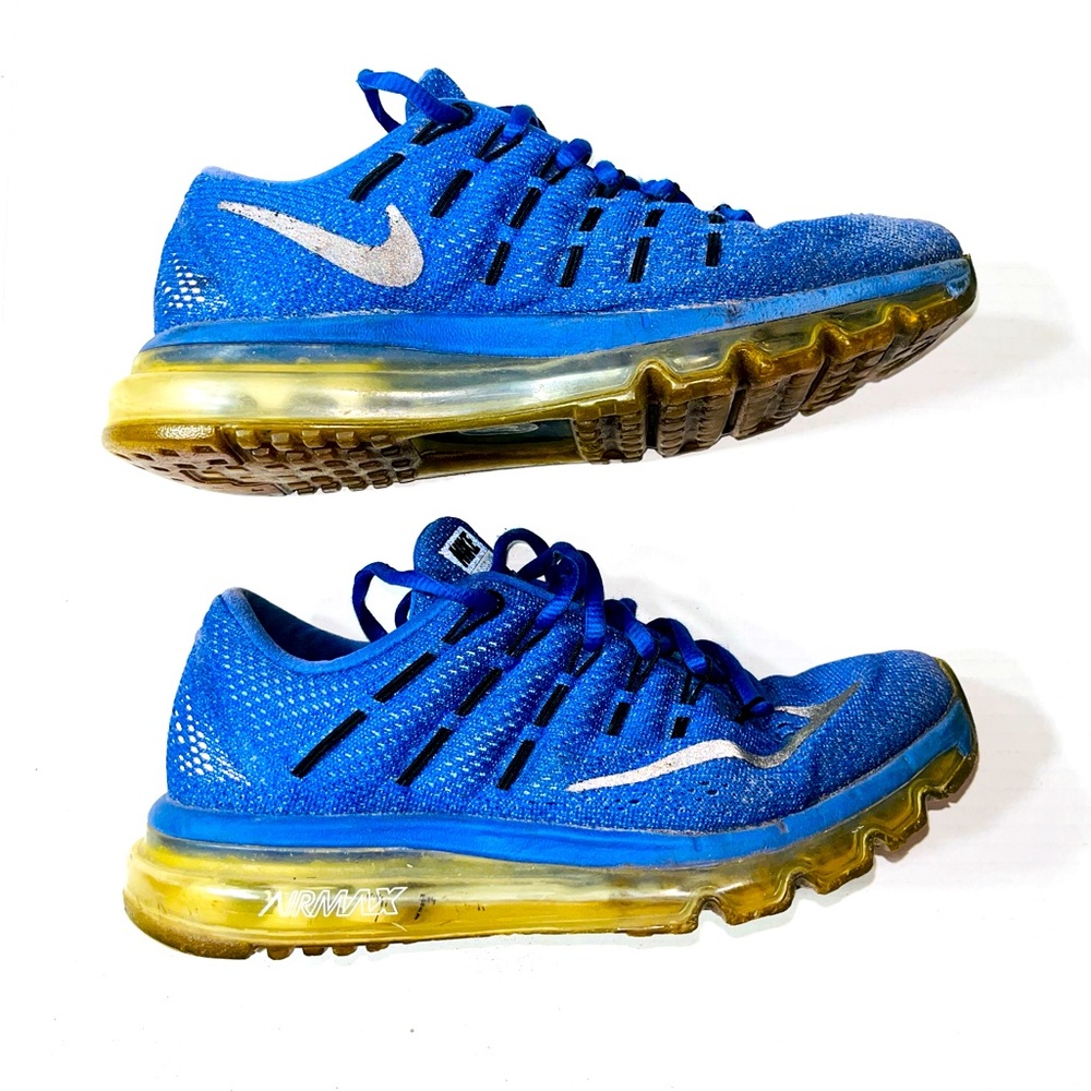Nike Air Max 2016 Sneakers Women’s 7 Deep Royal Blue 3M Reflective Running Shoes